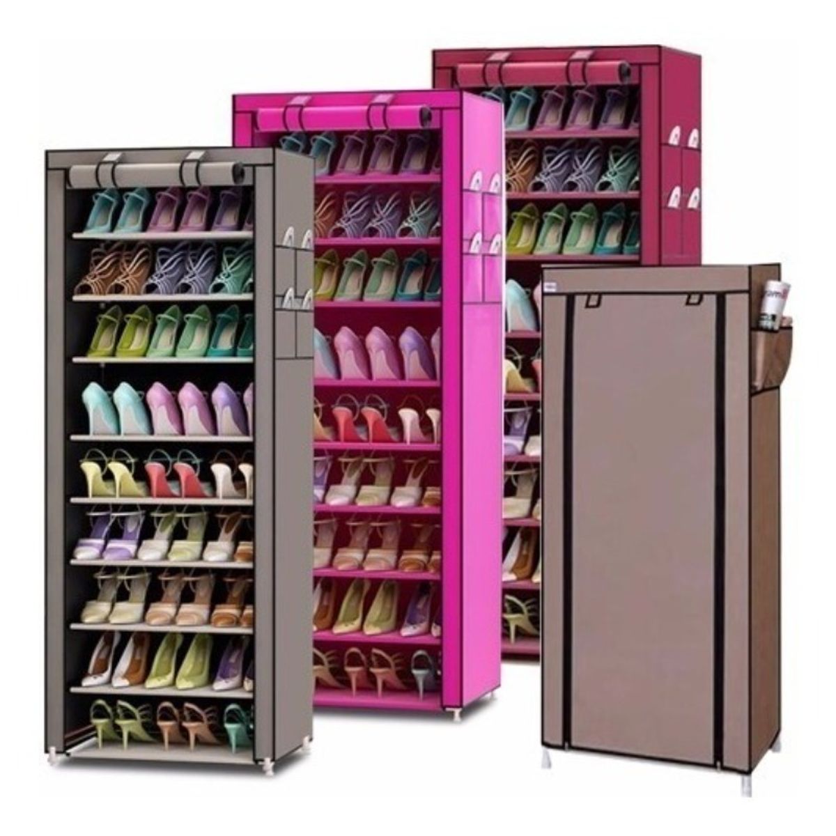 U BUY - Zapatero Organizador De Zapatos 9 Pisos 30 Pares Con Funda