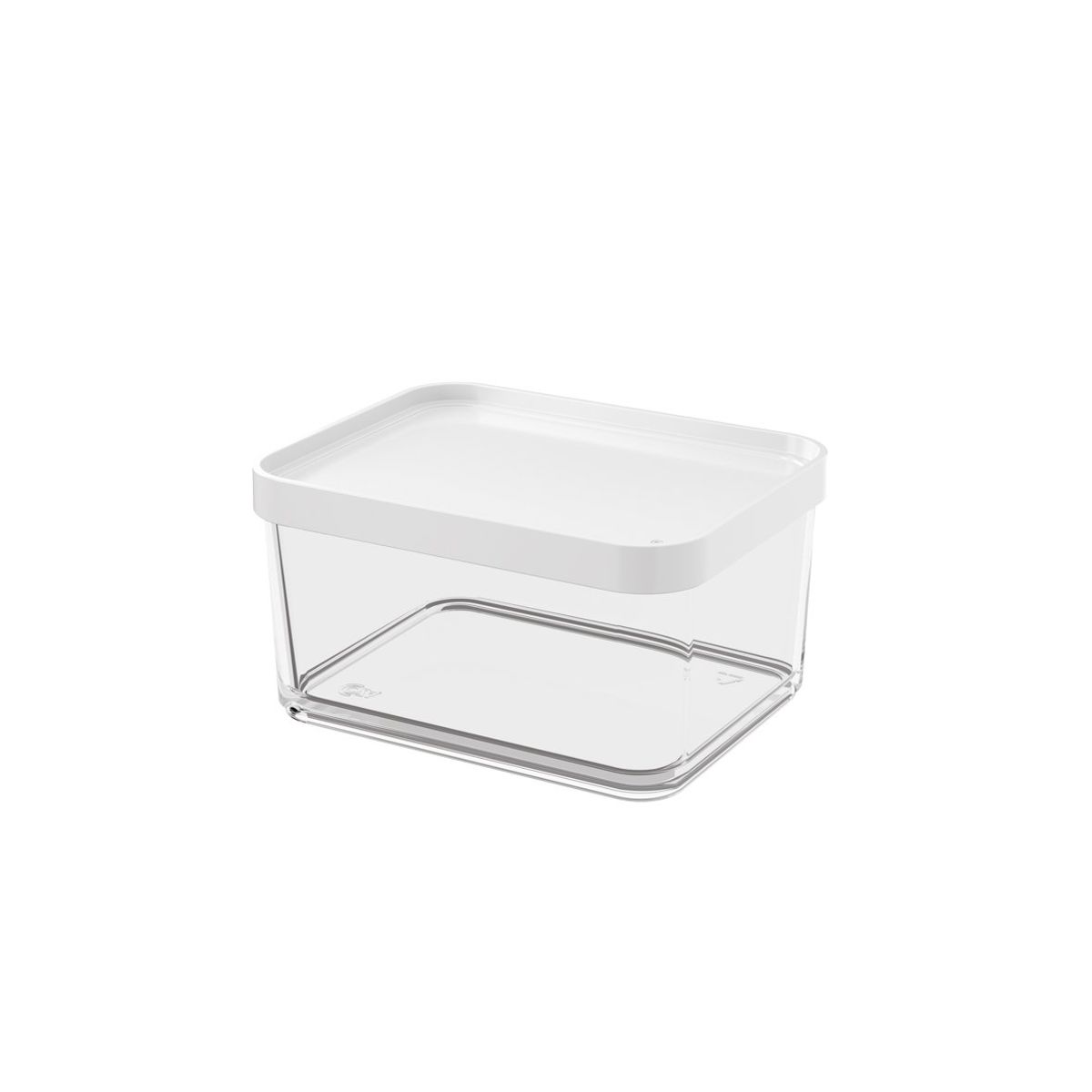 COZA - POTE DE PLASTICO GRANDE 1L CLEAR BLANCO 20767-0007