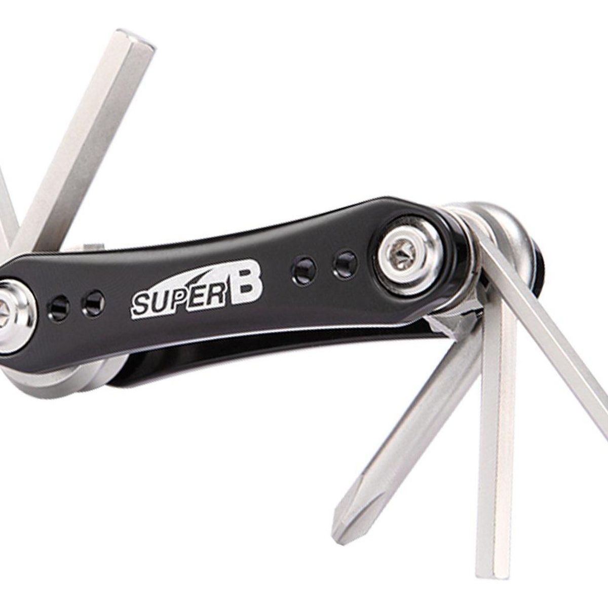 SUPER B - Herramienta Bicicleta Plegable Super B 7 En 1 Gris Portatil