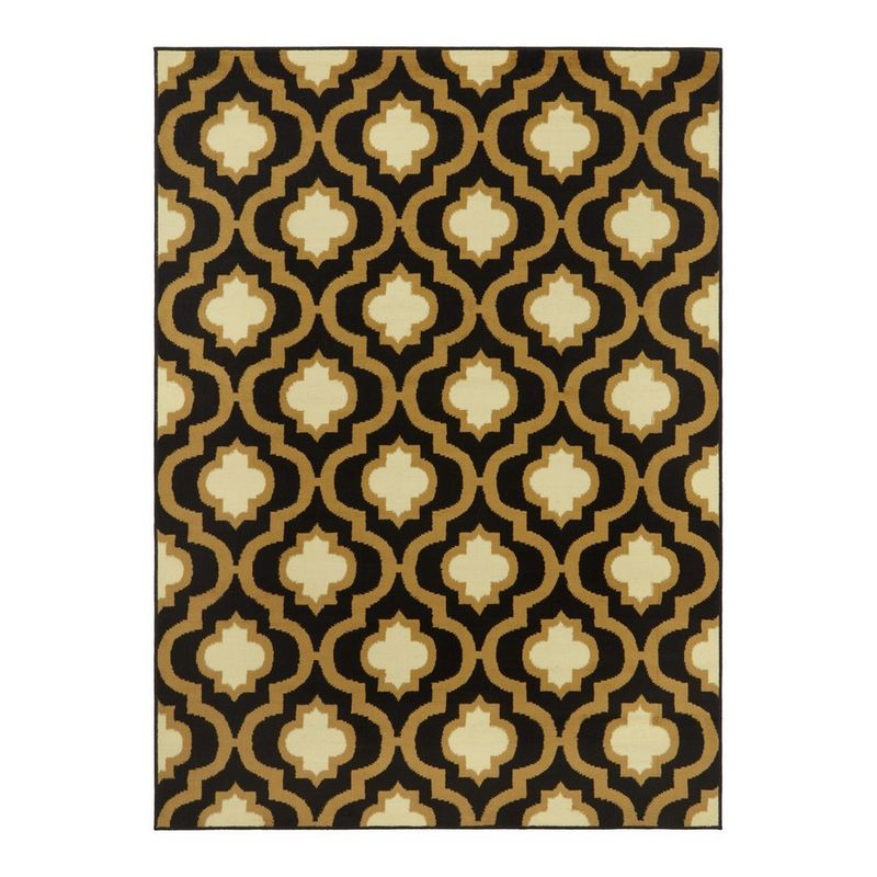 MODA ALFOMBRAS - Alfombra Kashan King Negra 244 X 305 Cm
