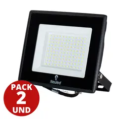 GENERICO - Foco Proyector Led Ecostreet Neuled 50w Ip65 LUZ FRIA PACK 2 UND