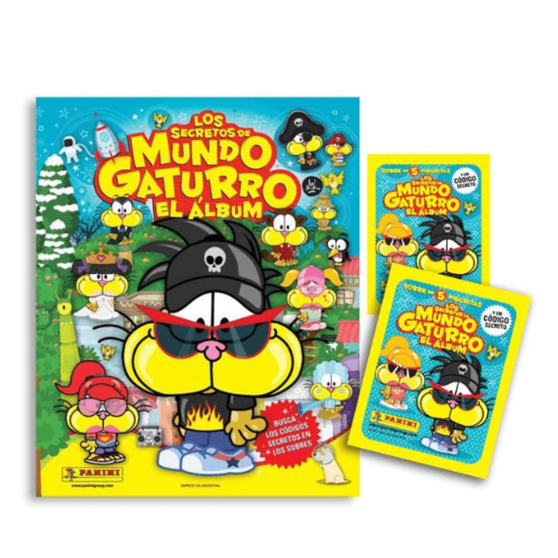 PANINI EDICIONES - LOS SECRETOS DE MUNDO GATURRO (INCLUYE 1 ÁLBUM + 50 SOBRES)