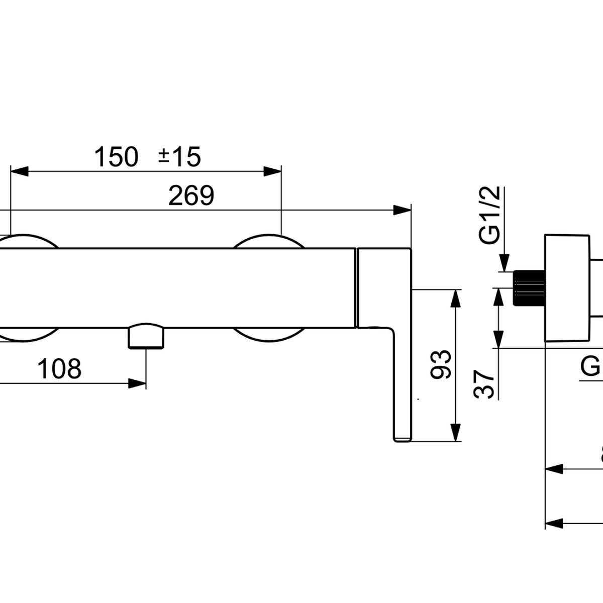 HANSA - Monomando solo ducha - HansaVantisstyle