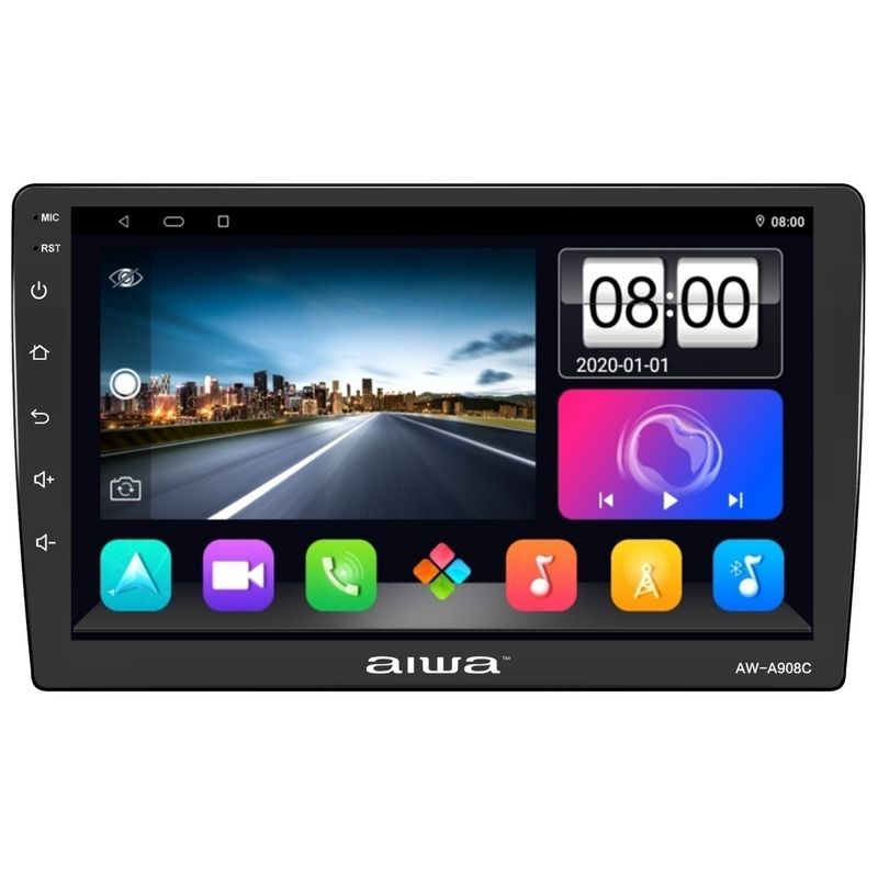 AIWA - Radio Auto Android 2 Din Hd 9'' Aiwa 4gb Ram Wifi Aw-a908c
