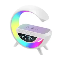 GENERICO - Lampara Mesa Inteligente Luces Bluetooh Cargador Inalambrica