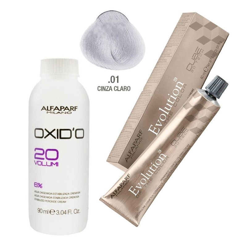 ALFAPARF MILANO - Kit Tintura Profesional Evolution Alfaparf 0.1 + Oxidante.