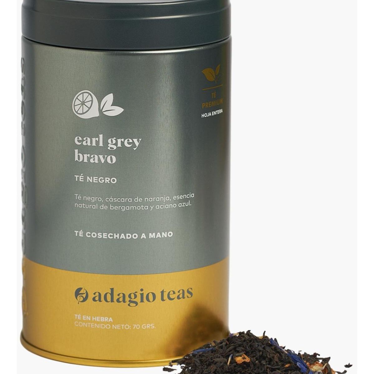 ADAGIO TEAS - Adagio Teas Earl Grey Bravo Tin 70 Grs