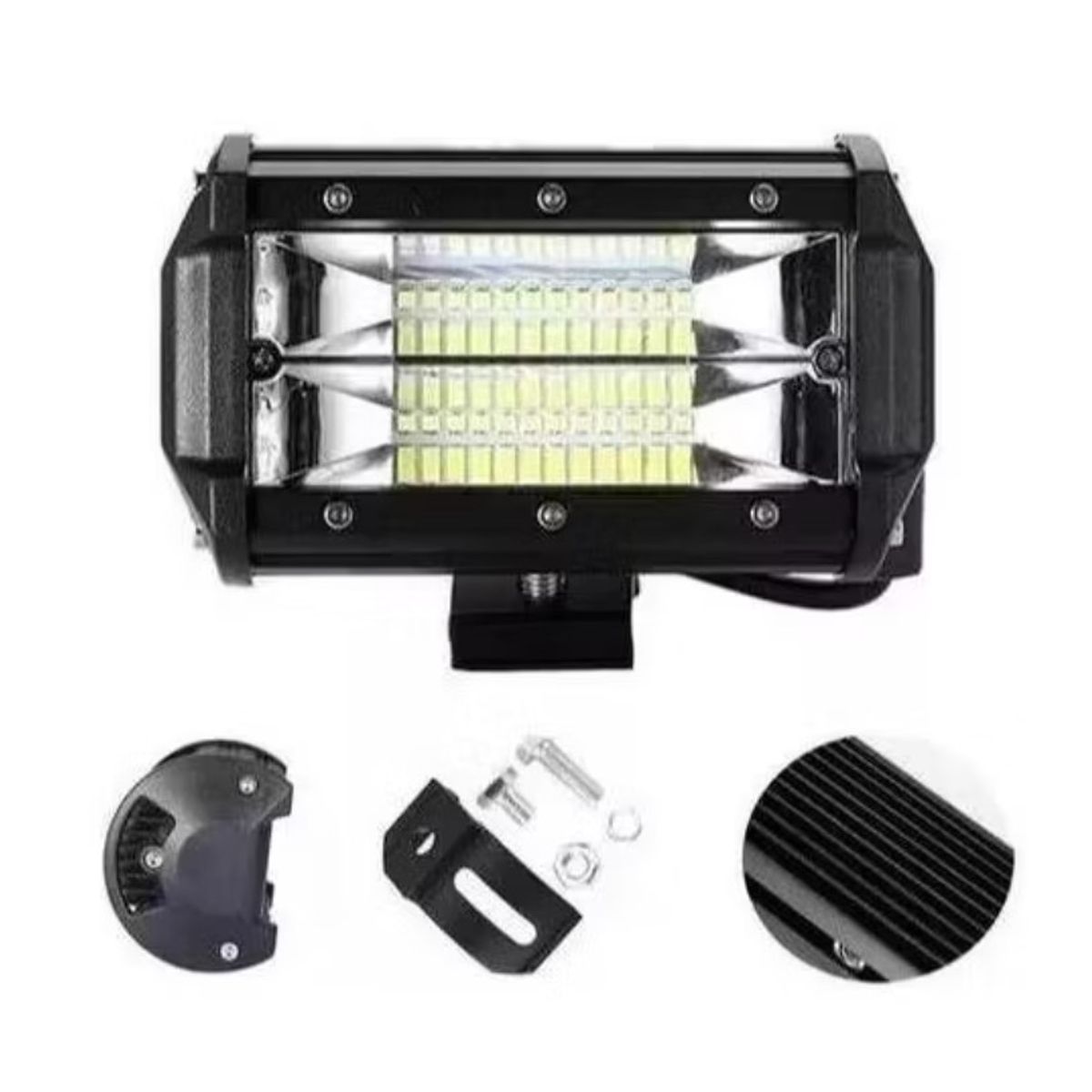 GENERICO - PACK 2 LED FOCO NEBLINEROS 72W BLANCO EXPANSION OFFROAD