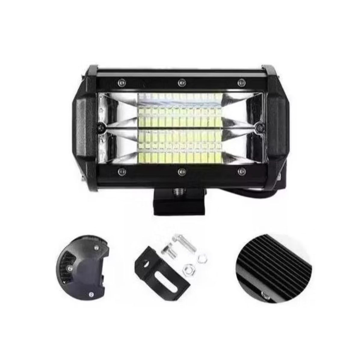 GENERICO - PACK 2 LED FOCO NEBLINEROS 72W BLANCO EXPANSION OFFROAD