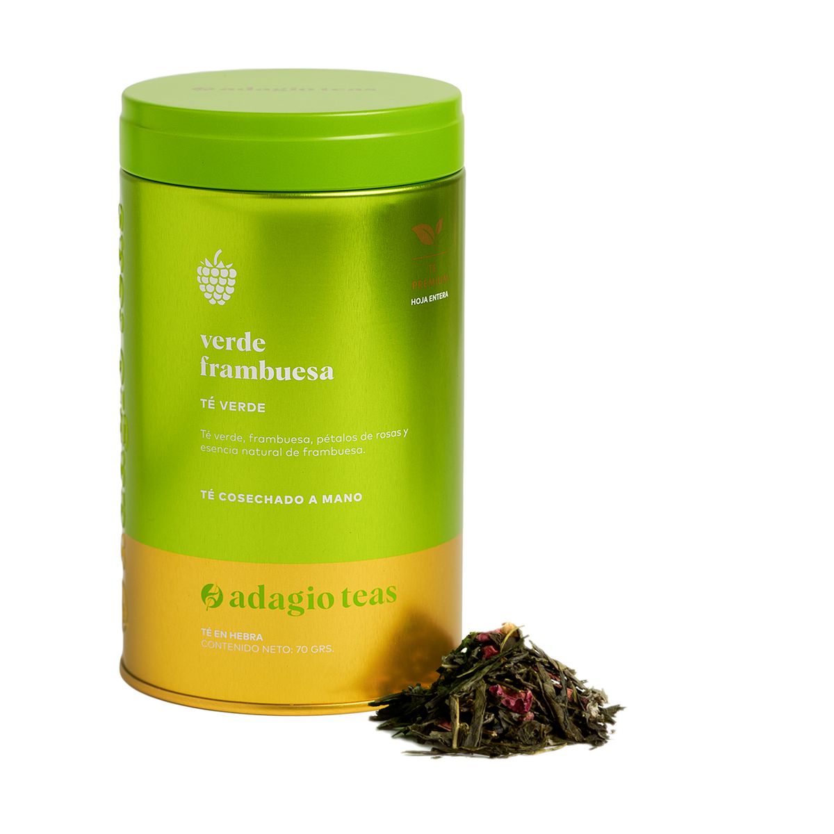 ADAGIO TEAS - Adagio Teas Verde Frambuesa Tin 70 Grs