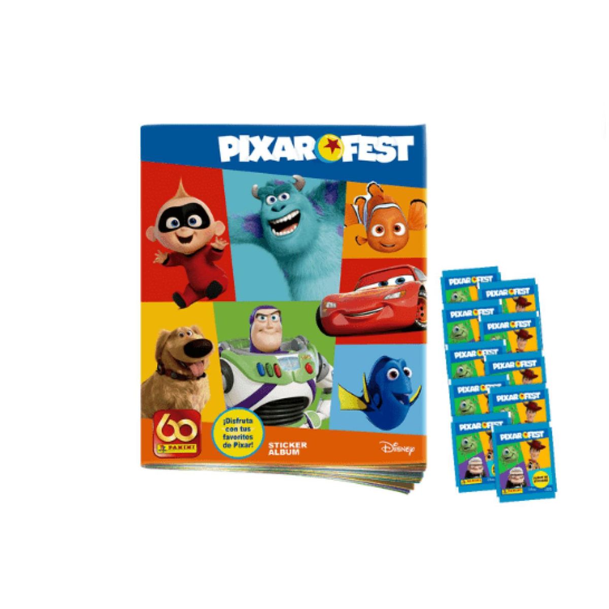 PANINI EDICIONES - PIXAR FEST (INCLUYE 1 ÁLBUM TAPA BLANDA + 25 SOBRES)