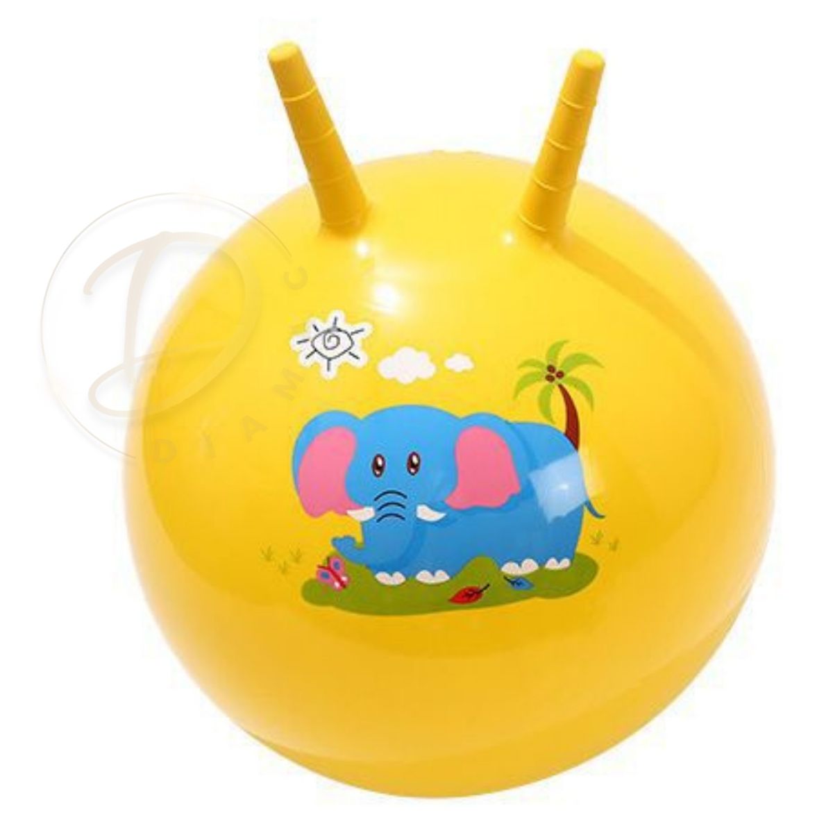 GENERICO - Pelota Saltarina de Goma Para Niños Niñas Amarilla