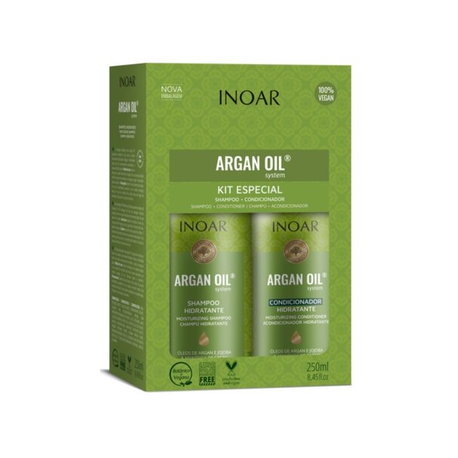 INOAR - Pack INOAR Argan Oil Shampoo  Acondicionador 250ml.