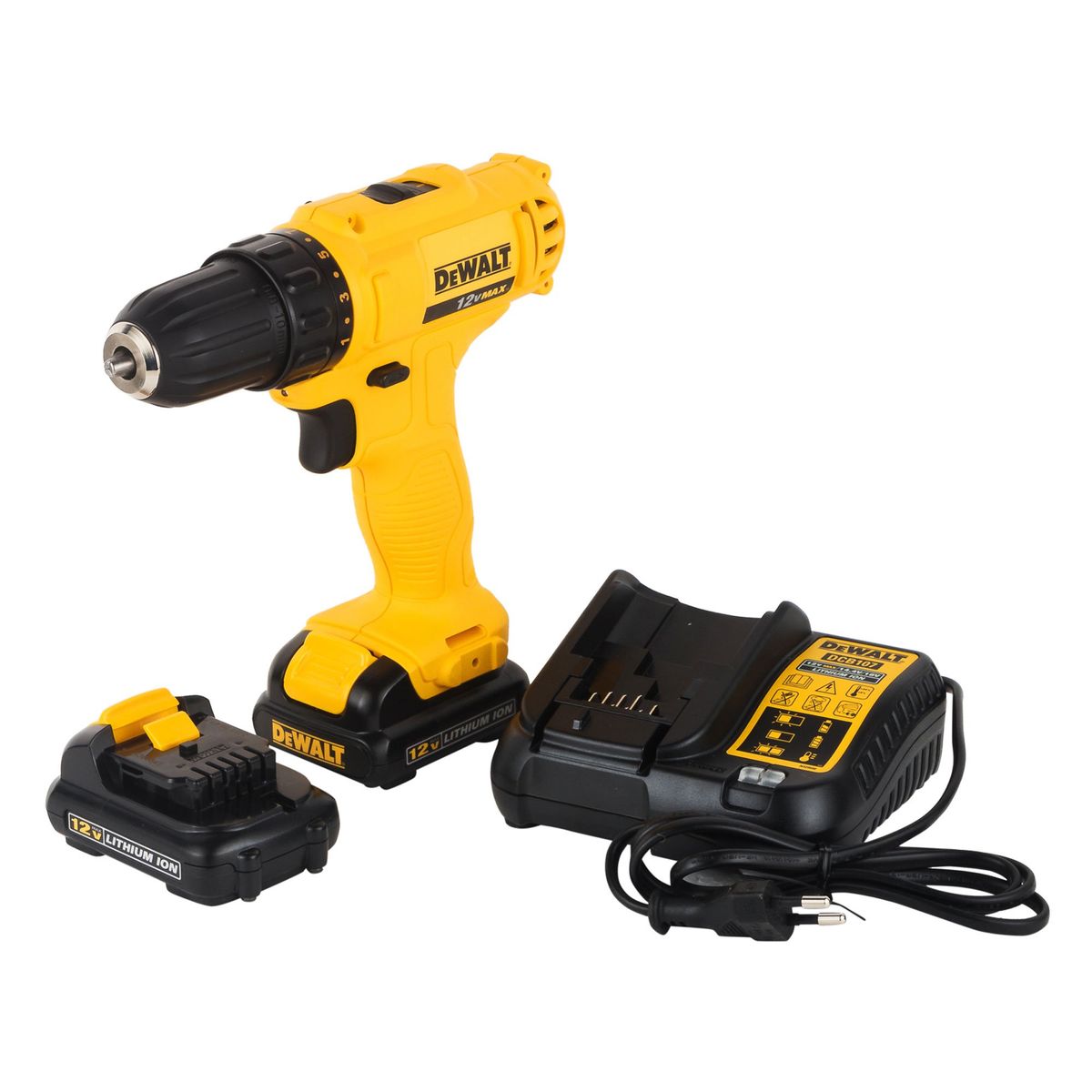 DEWALT - Taladro atornillador 12V + 2 baterías DEWALT DCD700C2-B2
