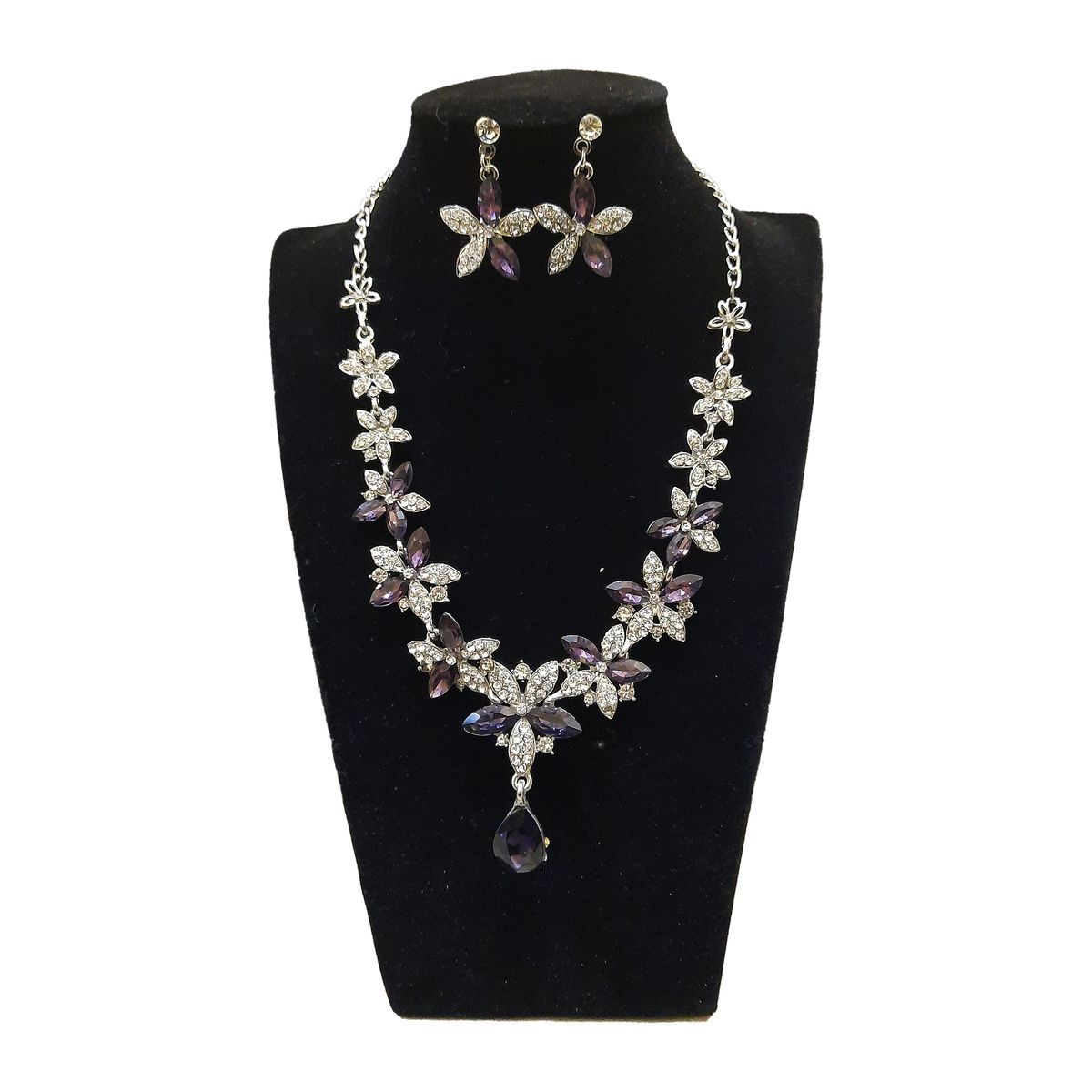 GENERICO - Set De Collar Y Aros Para Fiesta Ella