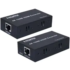 GENERICO - EXTENSOR HDMI 4K HASTA 100 METROS POR UTP. CAT.5E/CAT.6. ACTIVO