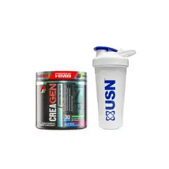 GENERICO - PACK CREAGEN 30SV BLUE RAZZ 219GR MAS SHAKER 700ML