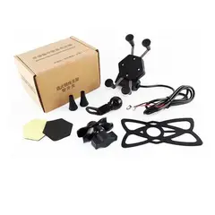 GENERICO - Soporte Con Cargador Usb Celular Para Moto Tipo X