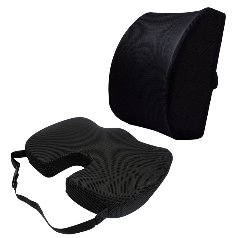 HOWELL - Cojin Lumbar Viscoelástico Asiento + Cojin Espalda Howell.