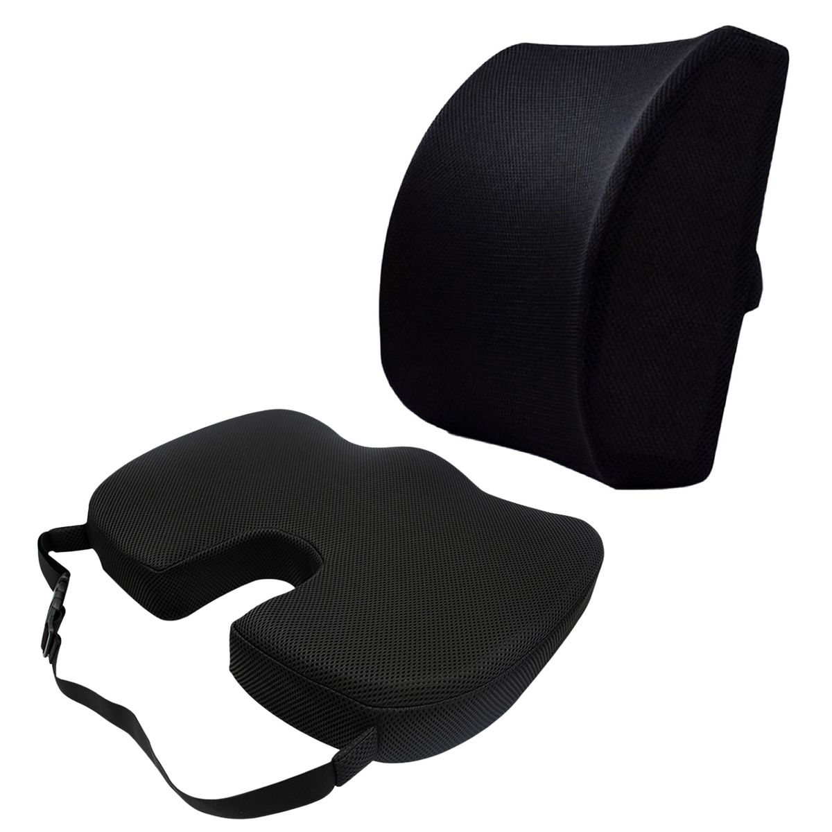 HOWELL - Cojin Lumbar Viscoelástico Asiento + Cojin Espalda Howell