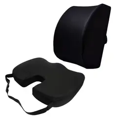 HOWELL - Cojin Lumbar Viscoelástico Asiento + Cojin Espalda