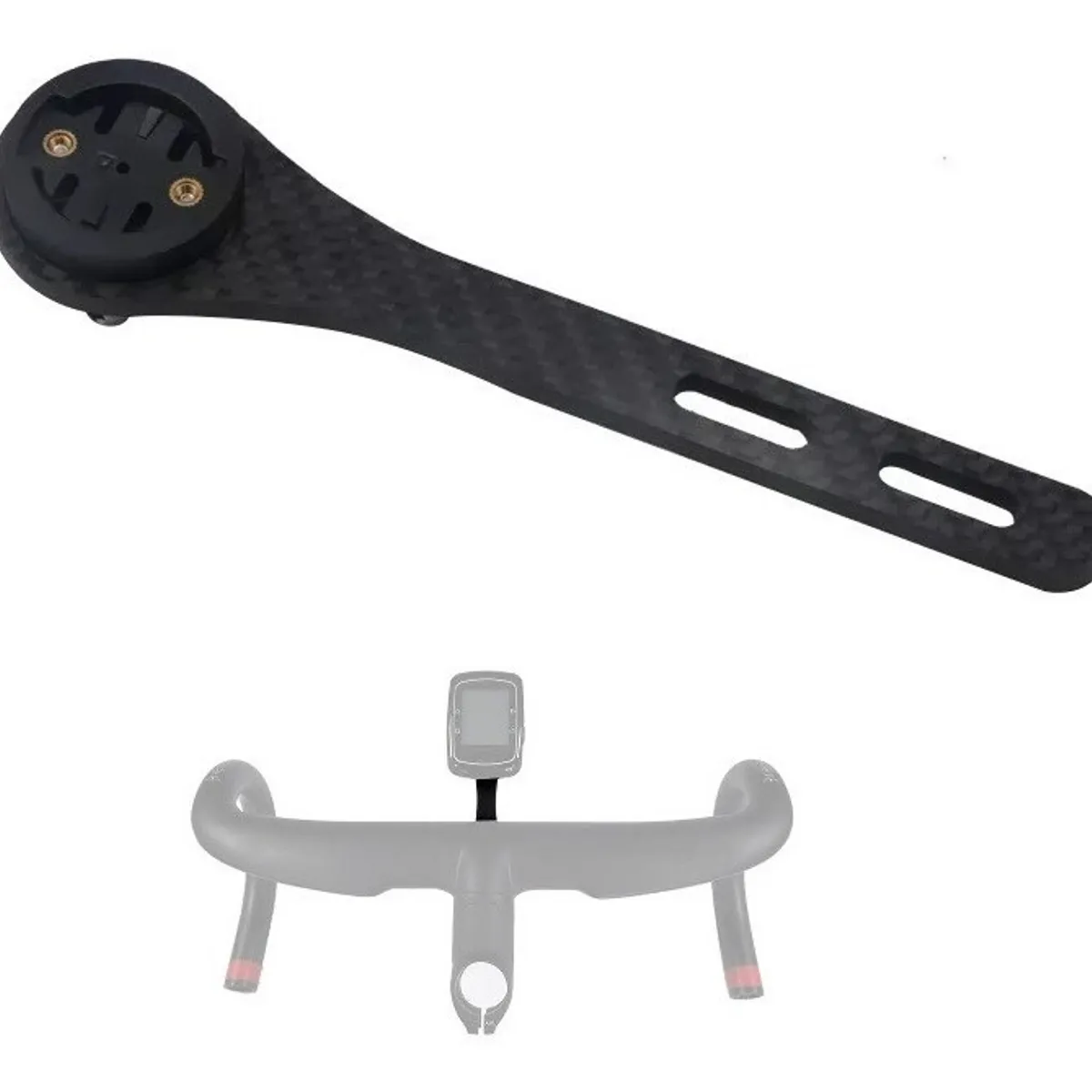 GENERICO - Porta Gps De Fibra De Carbono Para Manillar Integrado