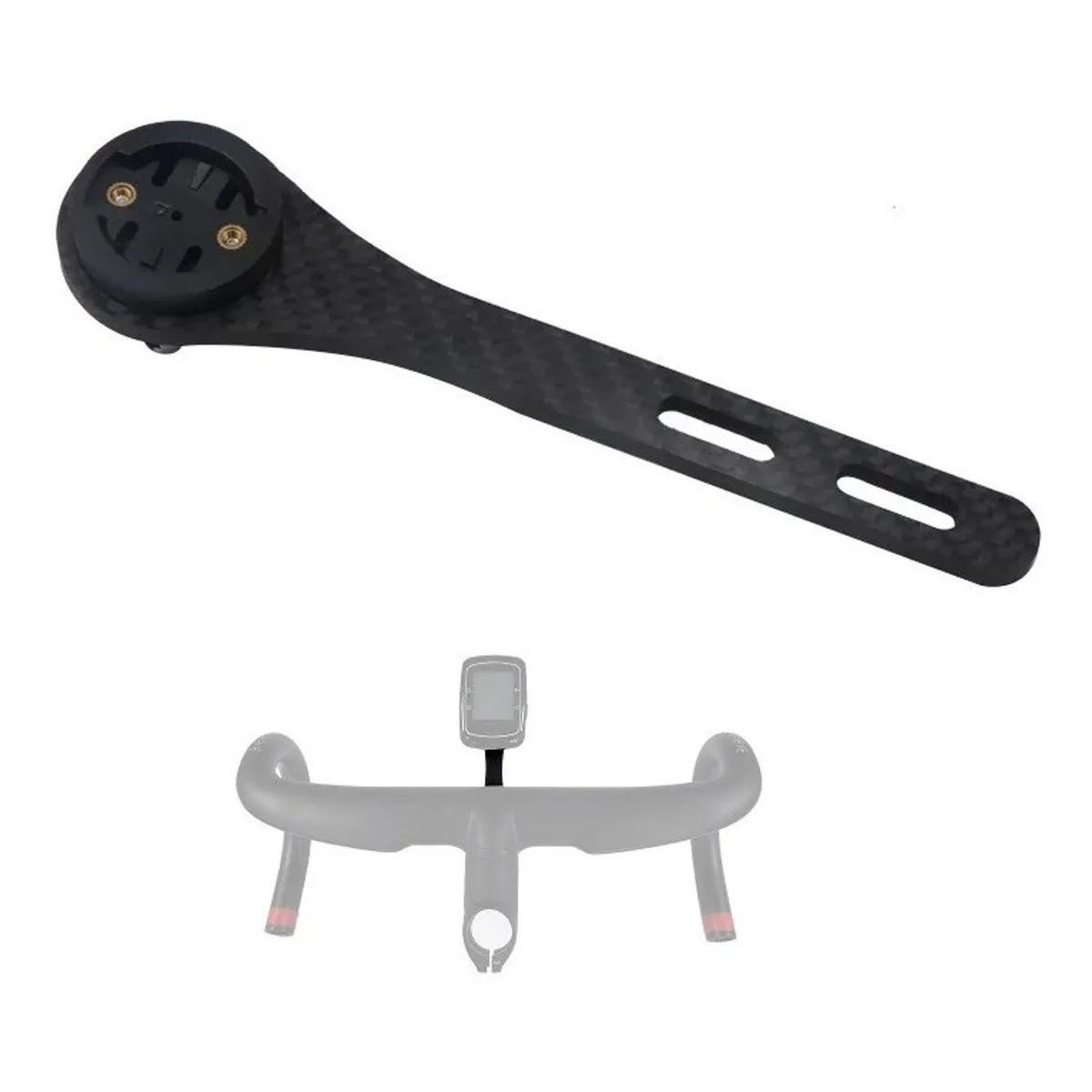 GENERICO - Porta Gps De Fibra De Carbono Para Manillar Integrado