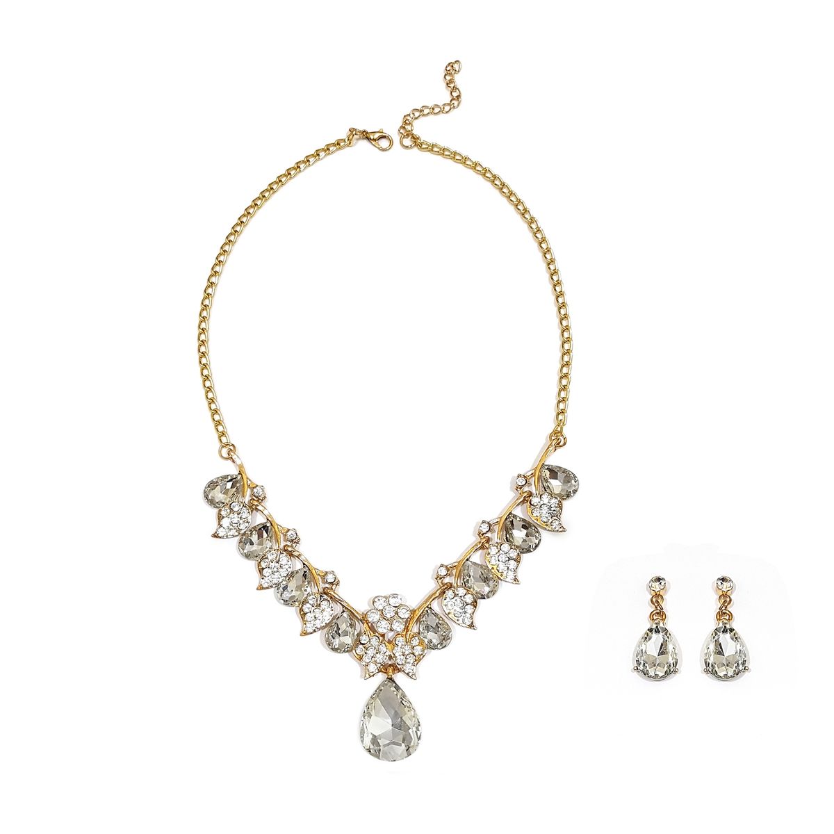 GENERICO - Set De Collar Y Aros Para Fiesta Elegancia Encanto