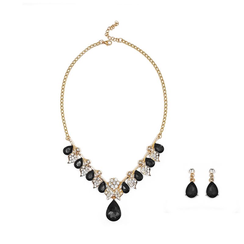 GENERICO - Set De Collar Y Aros Para Fiesta Elegancia Encanto