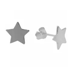 GENERICO - Aros Estrella Dama Pequeños 5mm Plata Italiana Ley 925