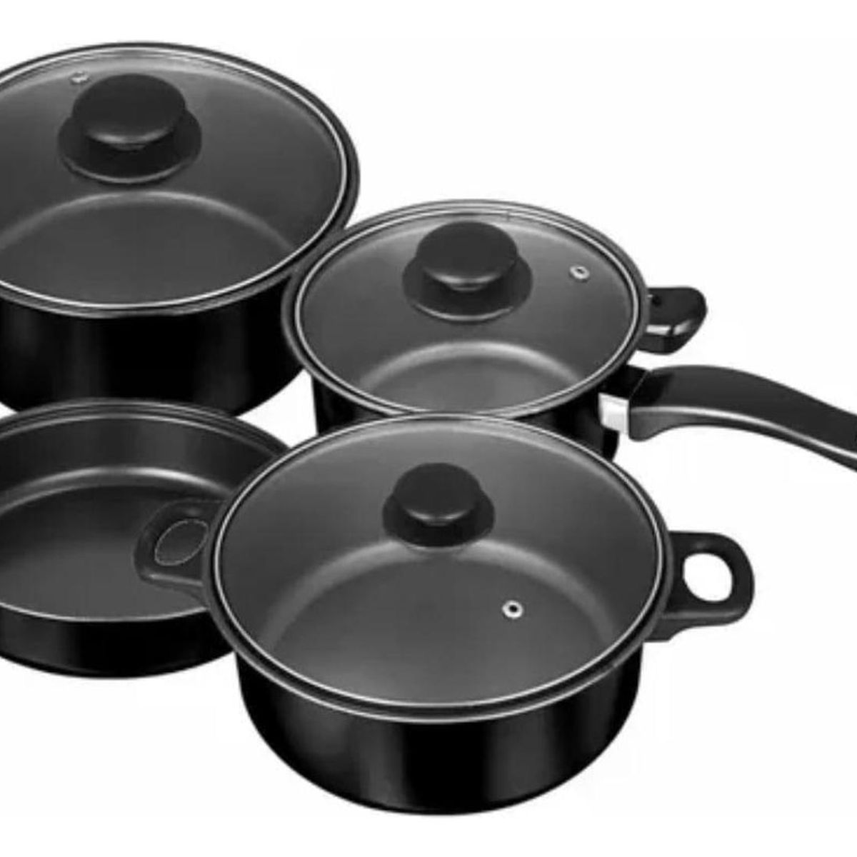 IMPORTCLICK - Juego Ollas Batería 7 Piezas Antiadherente