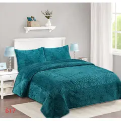 GENERICO - Cobertor Microplush Turquesa 2 plazas