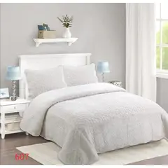 GENERICO - Cobertor Microplush Blanco Invierno 2 plazas