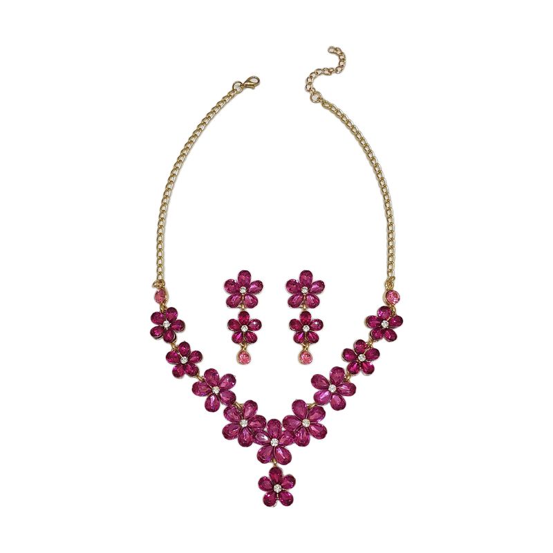 GENERICO - Set De Collar Y Aros Para Fiesta Pu
