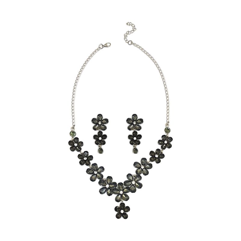 GENERICO - Set De Collar Y Aros Para Fiesta Pu