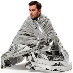 OEM - MANTA TERMICA DE ALUMINIO PARA EL FRIO 130CM X 210CM
