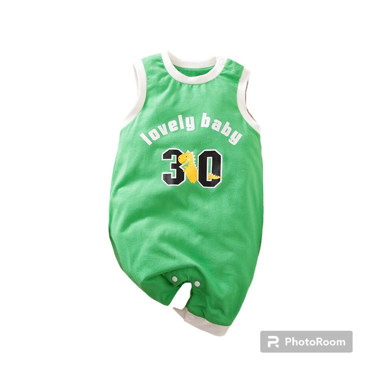 ANGO - Enterito VERANO bebé Algodón BASQUETBALL  VERDE