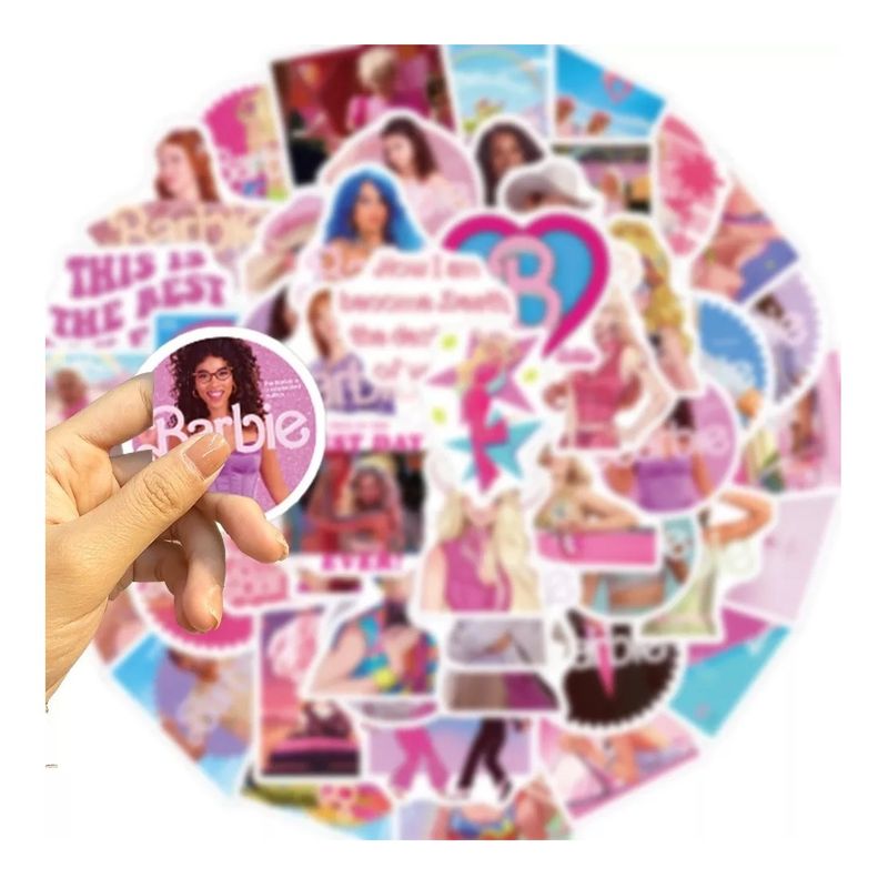 GARSIL - 50 Stickers De Barbie - Etiquetas Autoadhesivas