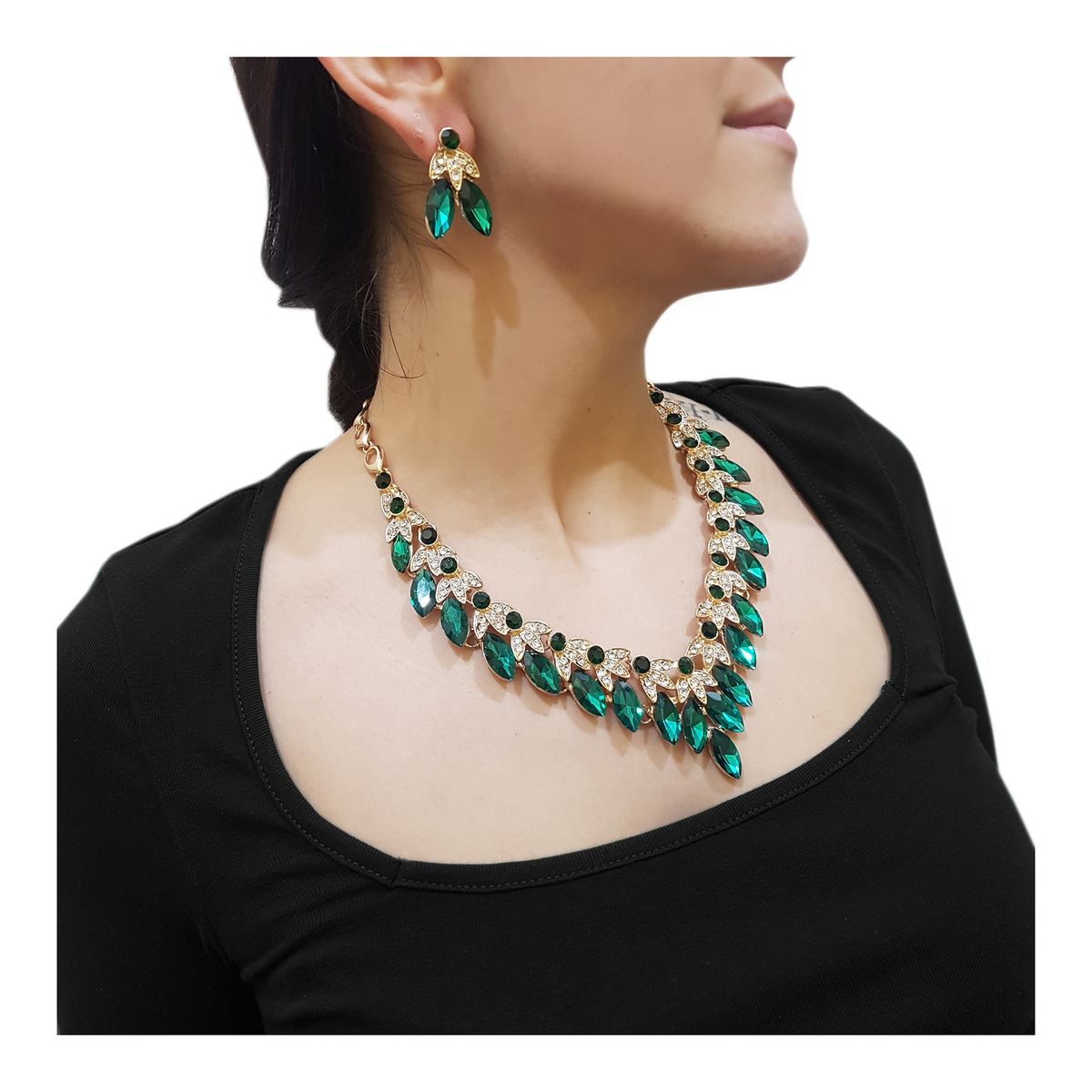 GENERICO - Set De Collar Y Aros Para Fiesta Nube
