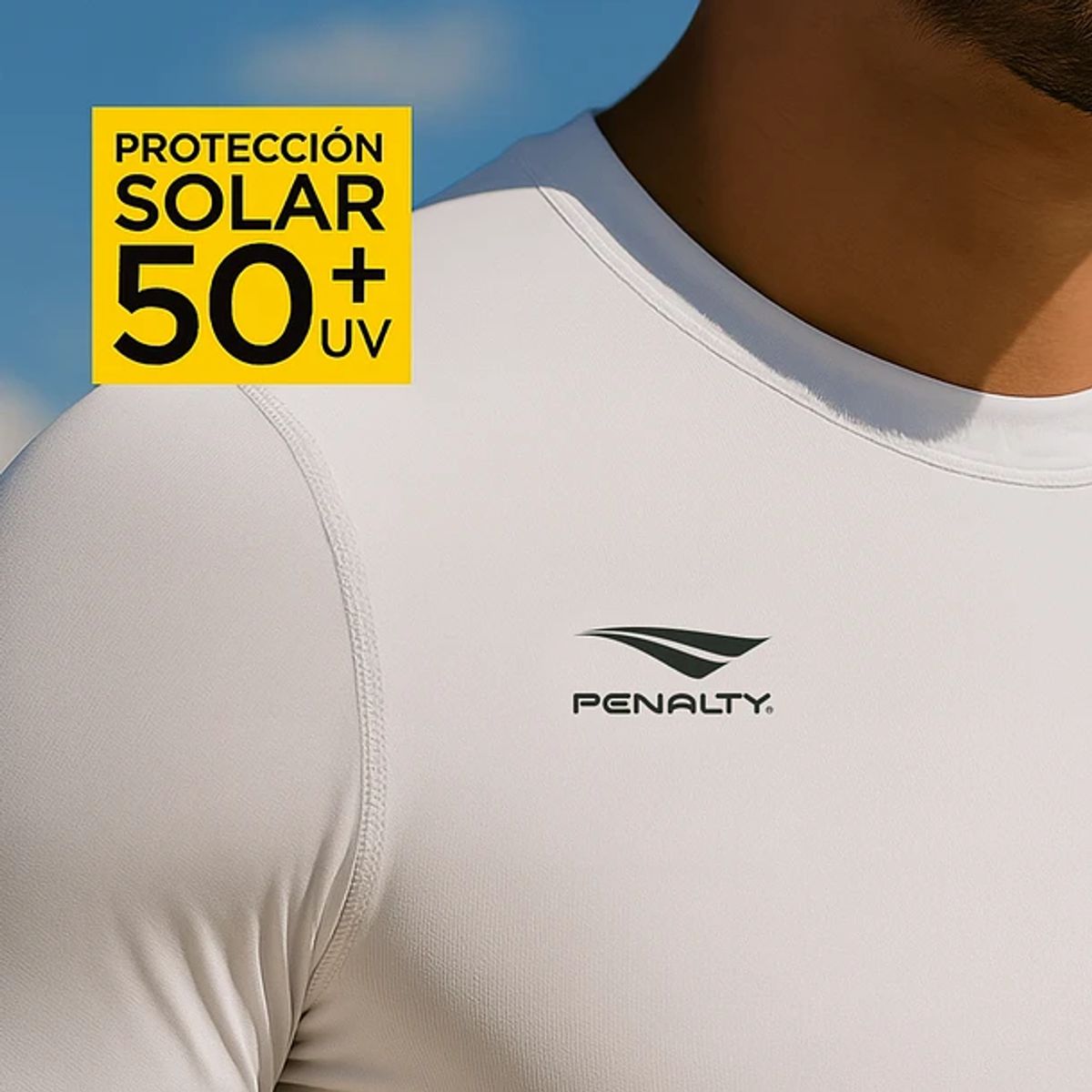 PENALTY - Polera Primera Capa Penalty Skin Termica Blanca