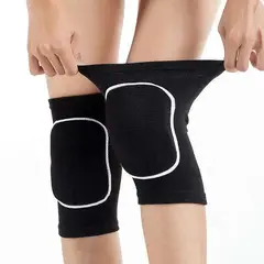 GENERICO - Rodillera Elastica Compresion Gym Correr Con Esponja 1 Par