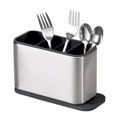 GENERICO - ESCURRIDOR DE CUBIERTOS UTENSILIOS COCINA DE ACERO INOXIDABLE