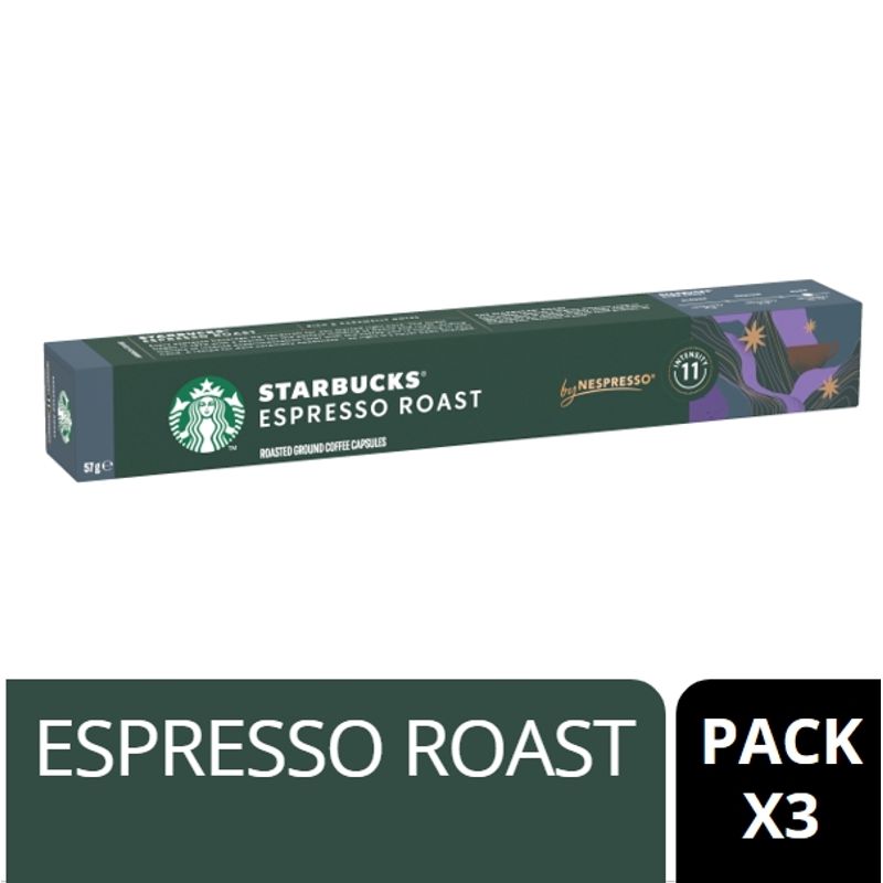 STARBUCKS - Starbucks Espresso Roast 57g Pack X3