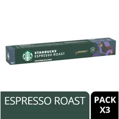 STARBUCKS - Espresso Roast 57g Pack X3