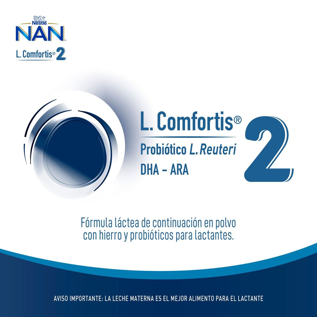 NESTLE - Fórmula Infantil NAN® 2 L Comfortis 800g