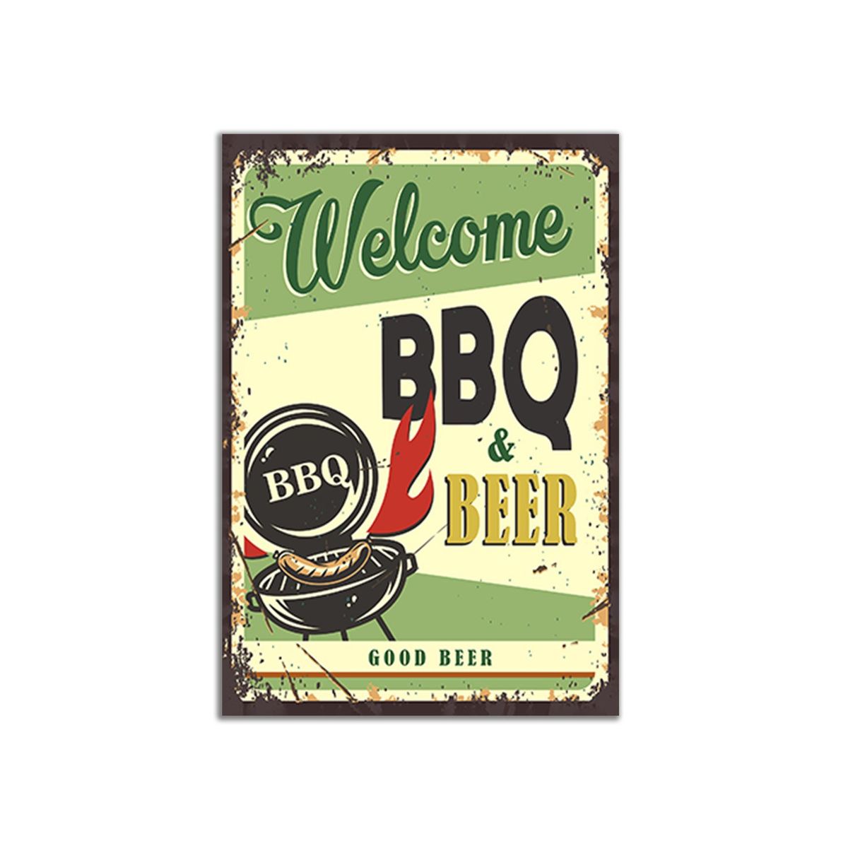 GENERICO - Cartel de Metal Vintage Cerveza LM39V2