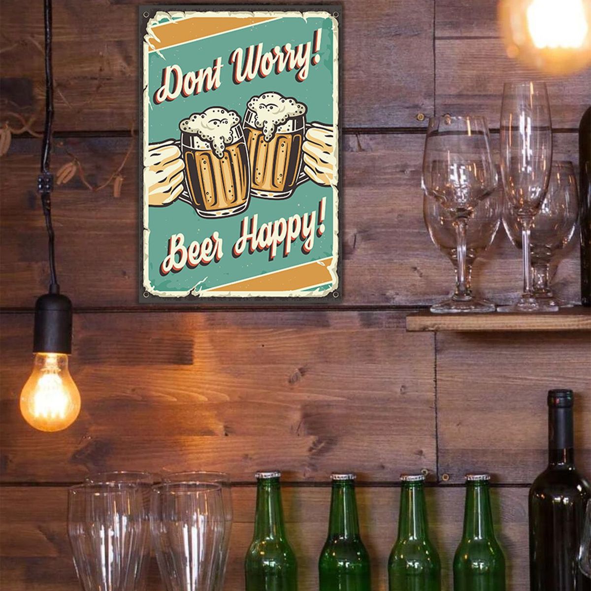 GENERICO - Cartel de Metal Vintage Cerveza LM39V3