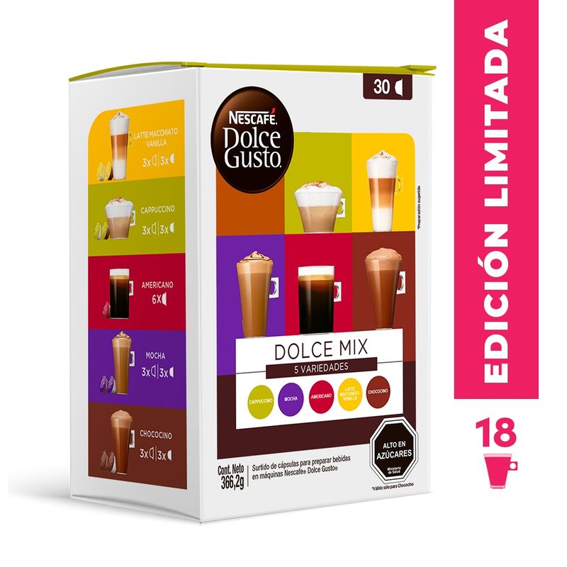 DOLCE GUSTO - Nescafé Dolce Gusto Pack 30 Cápsulas Café Nescafé® Dolce Gusto® Variedades