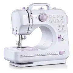U BUY - Máquina Coser Overlock Portátil Pedal Eléctrica 12 Puntos
