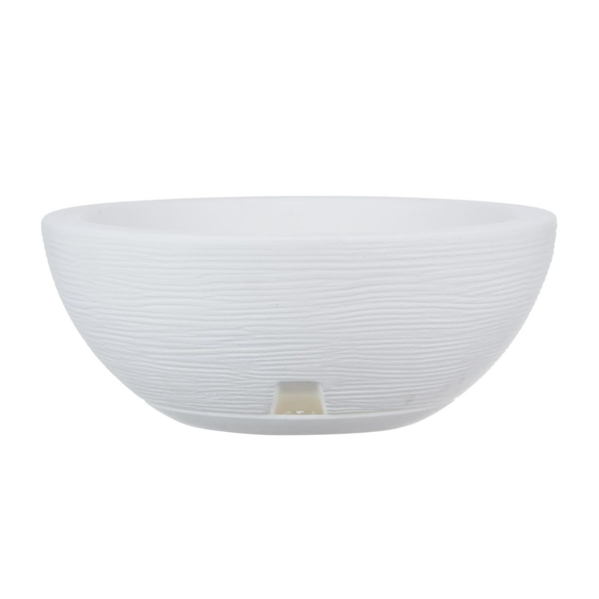 FLORIDIS - MACETERO FLORIDIS BLANCO BOWL 13CM ALTO CON PLATO